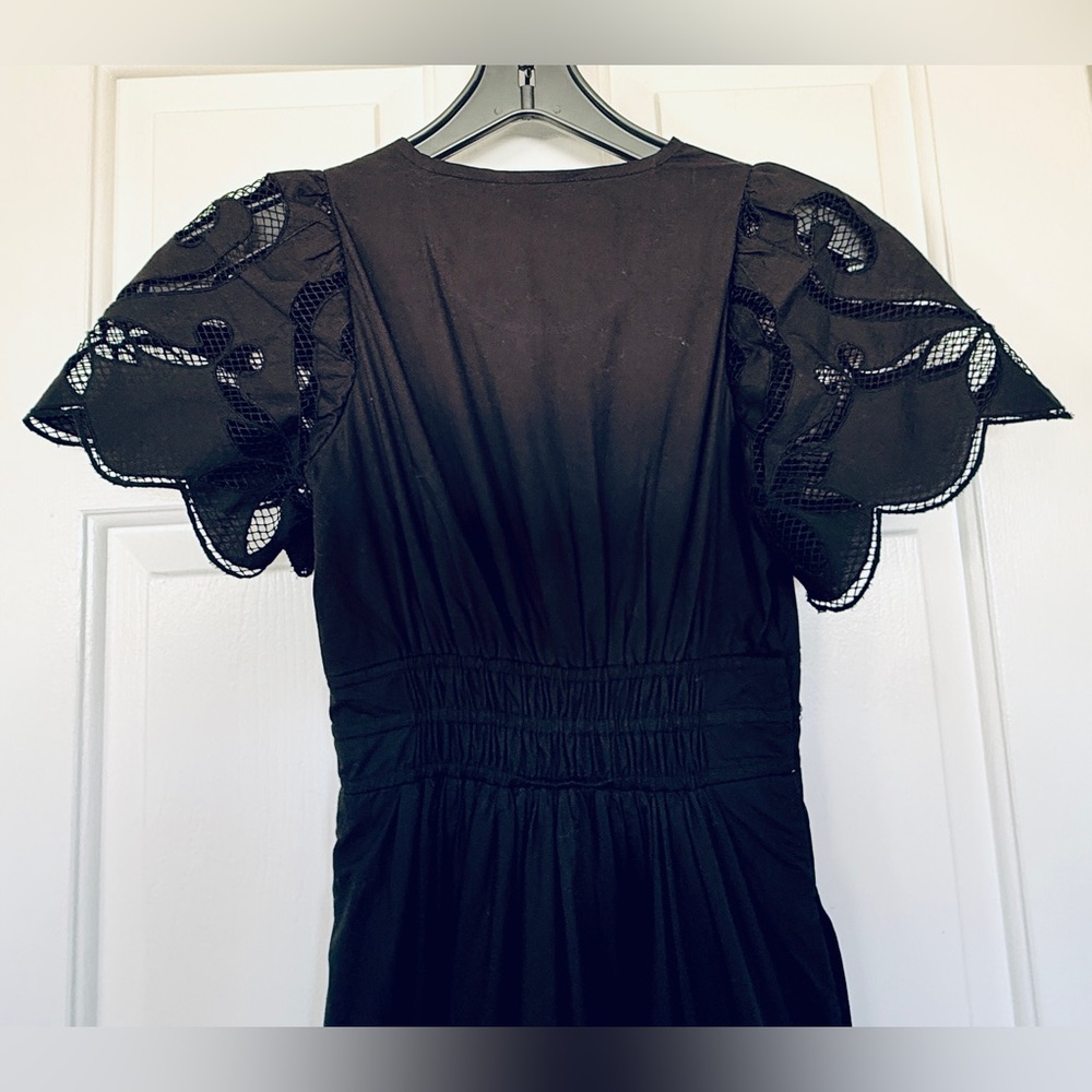 Anthropologie Somerset Maxi Cutwork Edition Black Sz: XXS NWT - Picture 8 of 9